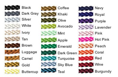 Silk Cord Necklace Colors