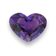 Loose Heart Shaped Purple Sapphire - Purple Heart Shape Sapphire