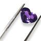 Loose Heart Shaped Purple Sapphire - Purple Heart Shape Sapphire