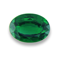 Oval bright green Tsavorite garnet.  This untreated green garnet has a perfect rich brilliant green color and super lively. This nice  oval Tsavorite would be beautiful for a Tsavorite Ring or Pendant.