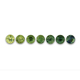 Round Ombre Green Sapphires for Suites