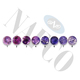 Round Ombre Purple Sapphires for Suites