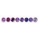 Round Ombre Purple Sapphires for Suites