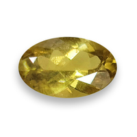 This over 3.25 carat oval natural untreated chartreuse color sapphire is from the Umba River region of Tanzania in Africa.  This lively unheated greenish yellow sapphire has a soft organic color palette.