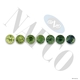 Diamond Cut Round Green Sapphire Melee Sapphires 1.3 mm & up