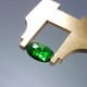 Loose Oval Rose Cut Tsavorite Garnet - Large 4.50 Carat Untreated Green Garnet&nbsp;