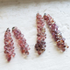 Untreated Dusty Rose Sapphire Faceted Briolettes