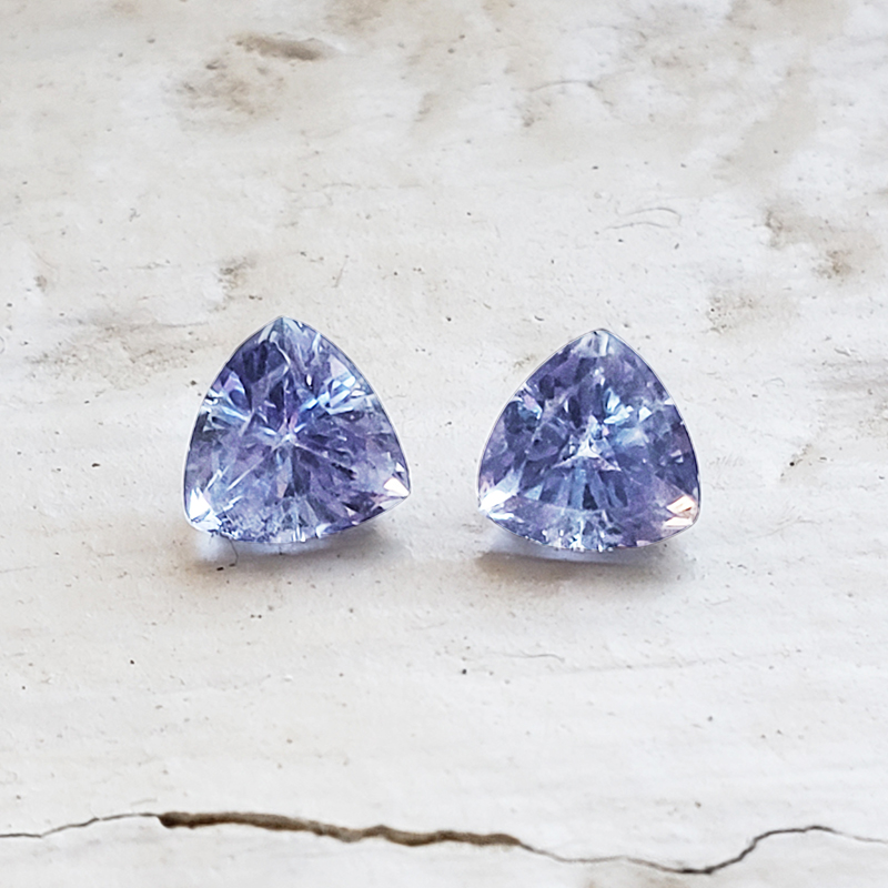 Trillion Lilac Blue Sapphire Pair - Light Periwinkle Sapphire Trillions - FSpr9828tril89.jpg