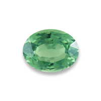 Minty sea foam green tourmaline super lively.  This brilliant oval green tourmaline is well cut and has that soothing mint green tourmaline color that\'s easy on the eyes.  Nice gemstone.