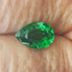 Loose Pear Shape 3 carat Tsavorite Garnet - Large Lively Untreated Green Garnet