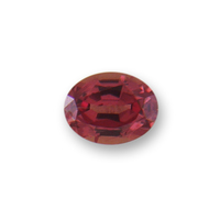 Oval natural unheated orange sapphire from the Umba River Valley in Africa.  This lovely orange sapphire has reddish undertones.