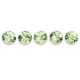 Round Untreated / Unheated Mint Green Grossular Garnet Melee 2.5 mm+