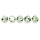 Round Untreated / Unheated Mint Green Grossular Garnet Melee 2.5 mm+