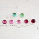 6mm Round Rose-Cut Untreated Pink & Green Maine Tourmaline Parcel