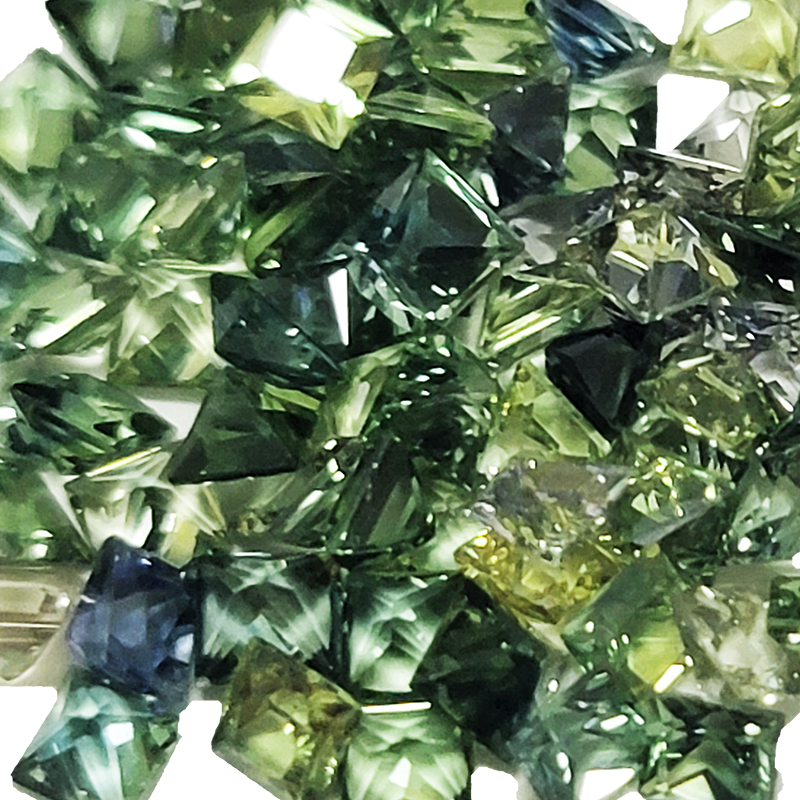 Loose Princess Cut Square Green Sapphire Melee Sapphires 1.7 mm & up - GSpc4059-2.jpg