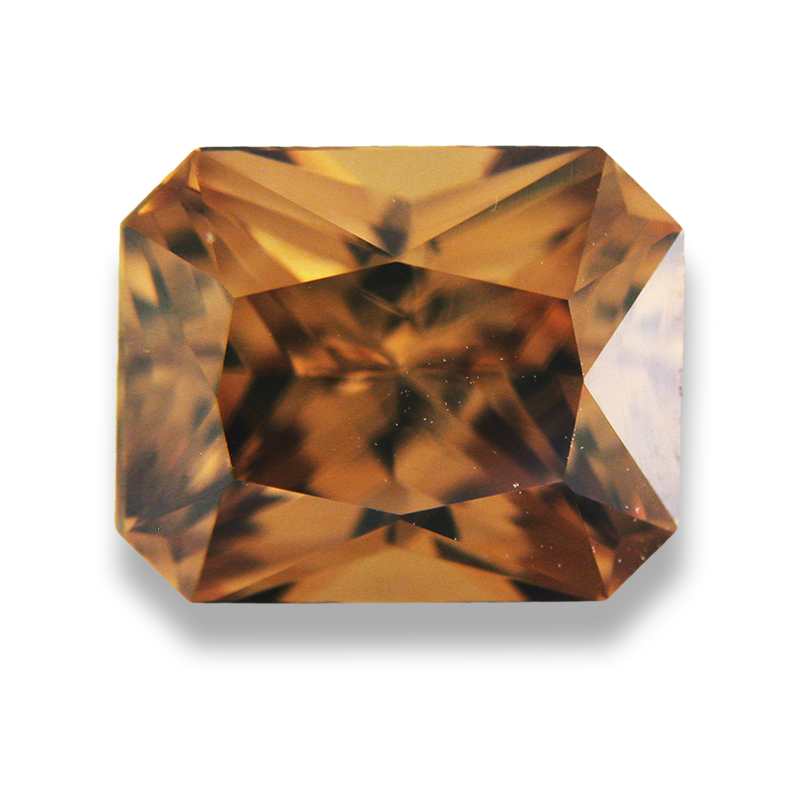Loose Emerald-Cut Untreated  Golden Cognac Zircon - FZr8070ec691.jpg