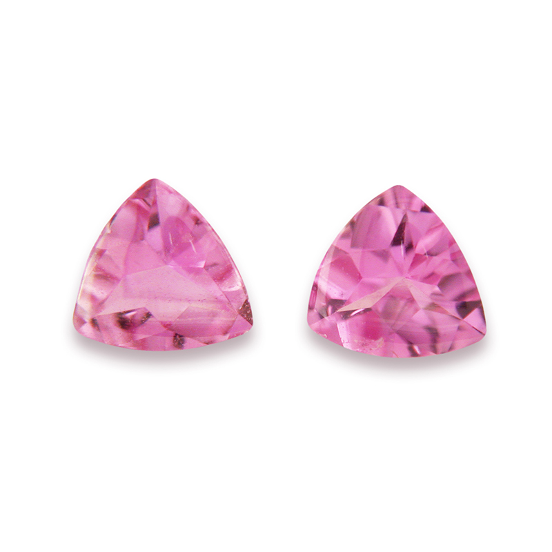 Loose Pair Pink Sapphire Trillion Buff-tops - PS5058tr1.jpg