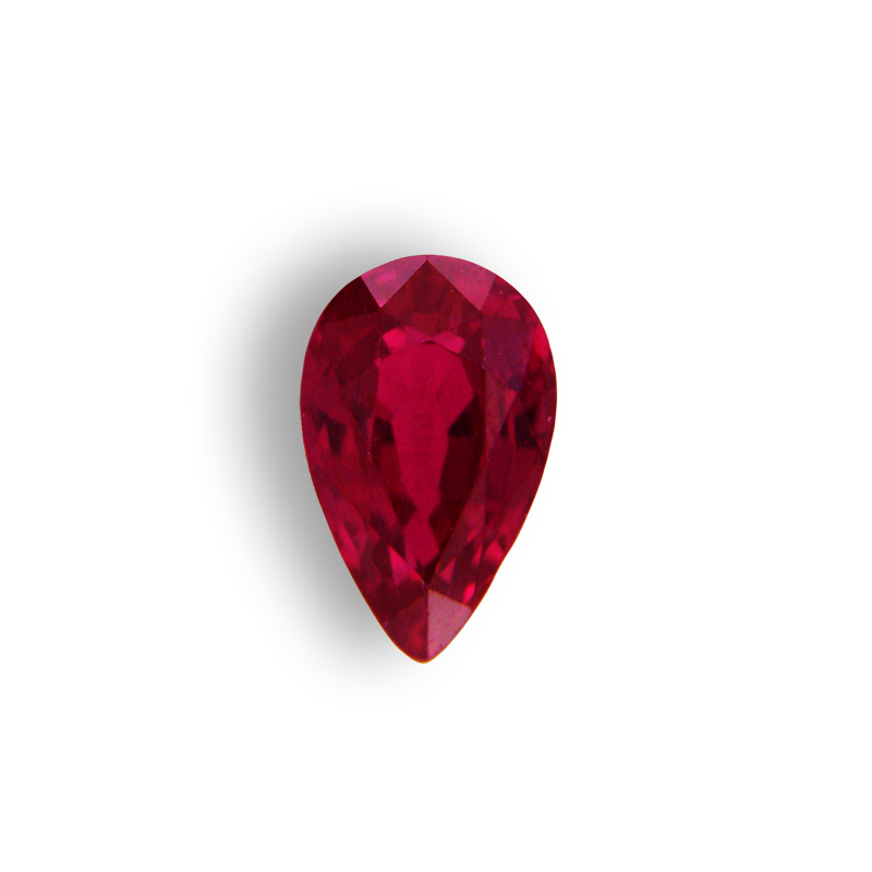 Loose Pear Shape Ruby - Pear Shaped Red Ruby&nbsp; - RU3063ps89.jpg