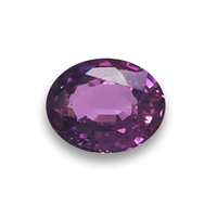 Oval purple sapphire is very lively. Nice clean purple sapphire from Madagascar. Very pretty purple passion sapphire!