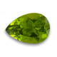 Loose pear shape green peridot