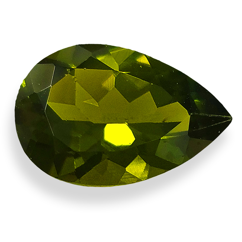 Loose Pear Shape Olive Green Arizona Peridot - Large Pear Shape Untreated Peridot - PE4054ps852.jpg