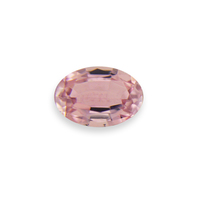 Very light pink oval tourmaline.  Lively natural pink tourmaline with a pale pink color reminiscent of a morganite. Bright pink gemstone.