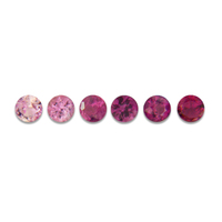 Round calibrated ombre pink sapphire melee suites made to order or mixed with other sapphire colors for custom sapphire suites.  We stock diamond cut round pink sapphire melee in every tenth-of-a-millimeter 1.2 mm and up in every shade of pink sapphire  s