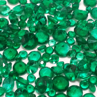 Diamond Cut round emerald melee.  Our AAA quality small round emeralds are clean and are fine green color.  Emerald sizes starting a 1.8mm and up. Perfect for matched emerald suites.