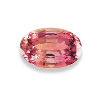 Lively oval untreated African apricot peach sapphire.  This brilliant light to medium pink peach  sapphire is unheated .  This sapphire is predominately pink and orange peach in color. Perfect for a peach sapphire ring!