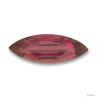 Marquise shape orange sapphire from Africa.  This sapphire in unheated.  It is a deep reddish/orange full of life.