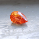 Loose Pear Shape Mandarin Orange Sapphire 3 + carats