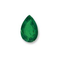 Loose pear shape emerald.  This very nice pear shaped emerald is well cut and  lively.