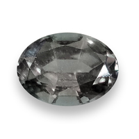 Natural untreated oval gray sapphire. This bright Tanzanian grey sapphire is from the Umba River region of Africa. The color of this well cut unheated Umba sapphire is very unique yet very typical of the region as it has notes of muted pastel tones.