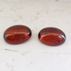 Large Pair of  Untreated Amber Zircon Cabochons (Rare)