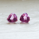 Loose Matched Pair of Fancy Pink Sapphire Trillions - Pink Sapphire Trillion Pair