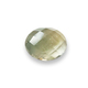 Loose Oval Rose Cut Untreated Umba Yellow Green Sapphire 9 x 7