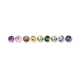 Diamond Cut Round Untreated Multi Color Umba Sapphire Melee