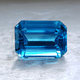 Loose Emerald-Cut Blue Topaz&nbsp; - Natural Caribbean Blue Topaz