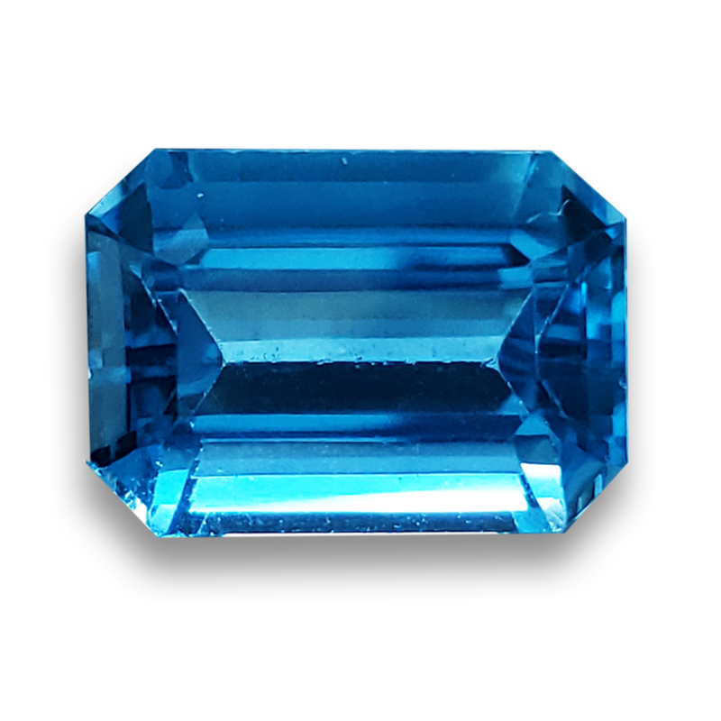Loose Emerald-Cut Blue Topaz&nbsp; - Natural Caribbean Blue Topaz - BT400ec997N.jpg
