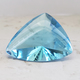 Loose Large Unique 26+ Carat Buff-top Triangle Artisan Cut Sky Blue Topaz