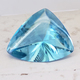 Loose Large Unique 26+ Carat Buff-top Triangle Artisan Cut Sky Blue Topaz