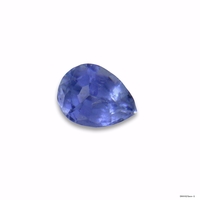Pear shape light blue sapphire.  This natural unheated / untreated baby blue sapphire is lively with a pastel blue hue.