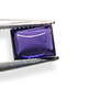 Loose Rectangle Untreated Blue Purple Sapphire Cabochon - Unheated Violet Umba Sapphire Cab Baguette