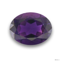 Rich oval purple amethyst. This amethyst has very good clarity and is cut well. This large lively gem has a intense deep dark purple amethyst color perfect for an amethyst ring or pendant.