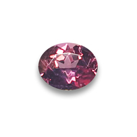 Rich oval sparkling Beaujolais pink sapphire. This pretty untreated pink sapphire has bright with flashes of plum, wine and rose undertones. Perfect for a alternative unheated pink sapphire ring!