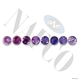 Diamond Cut Round Purple Sapphire Melee Sapphires 1.3 mm & up