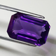 Loose Natural Large Emerald-Cut Amethyst