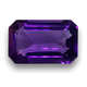 Loose Natural Large Emerald-Cut Amethyst