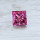 Loose Princess Cut Square Pink Sapphire -&nbsp; 5 mm Pink Princess Cut Sapphire