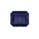 Loose Emerald-Cut Blue Sapphire